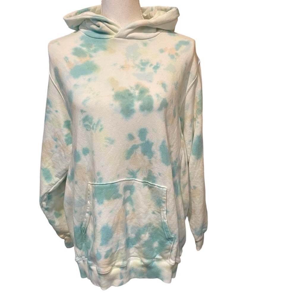 Aerie Oversized Tie Dye White Hoodie.  Size XS